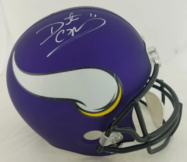 Daunte Culpepper Autographed/Signed F.S. Replica Minnesota Vikings Helmet (JSA)