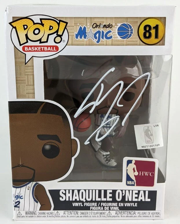 Shaquille O’Neal Autographed Signed Orlando Magic Funko Pop Vinyl Figurine Beck