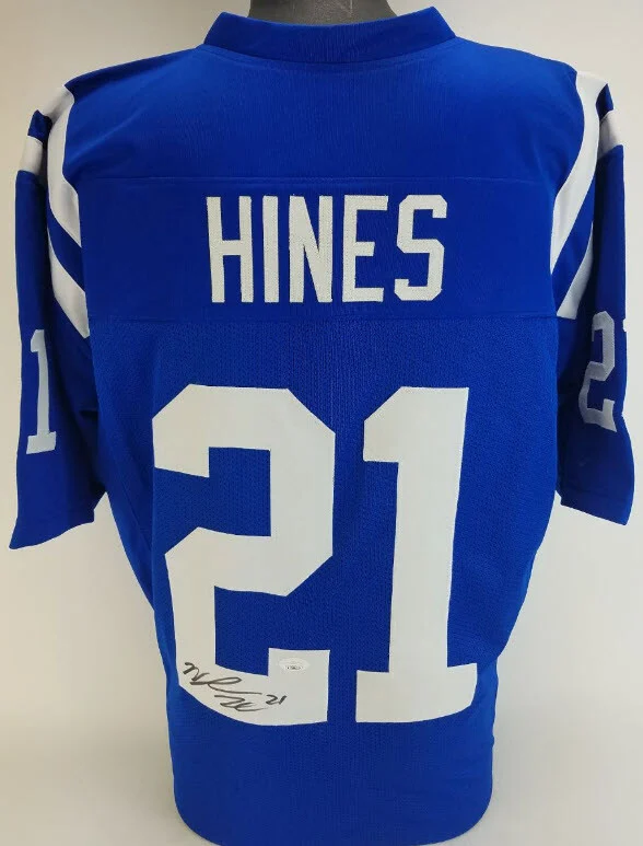 Nyheim Hines Autographed Signed Indianapolis Colts Custom Jersey (JSA Witness)