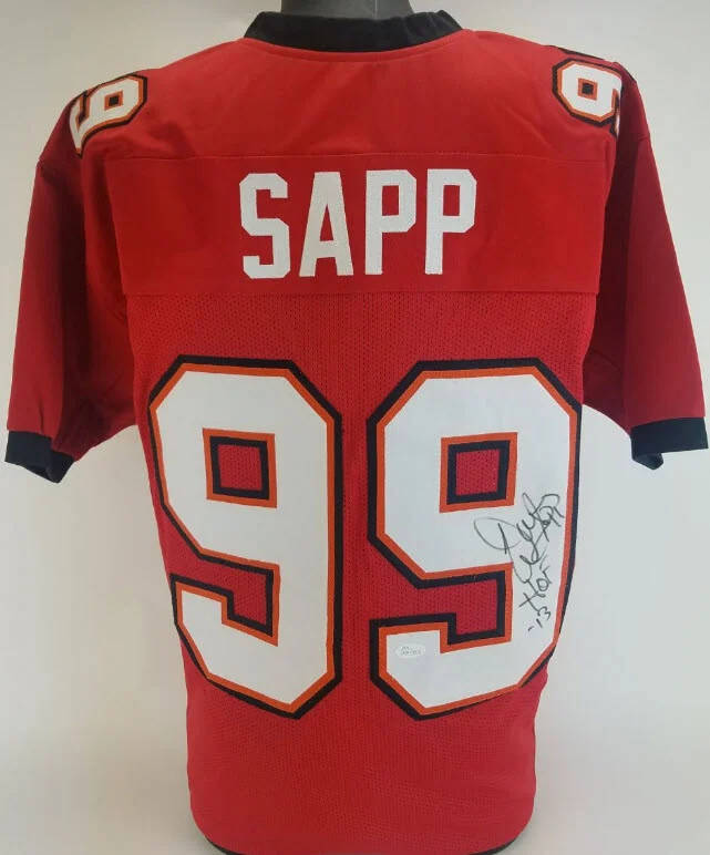 Warren Sapp “HOF 13” Autographed Signed Tampa Bay Buccaneers Custom Jersey (JSA)