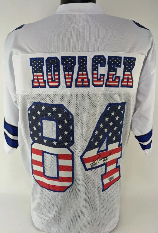 Jay Novacek Signed Autographed Dallas Cowboys Custom Jersey (Beckett Witness COA