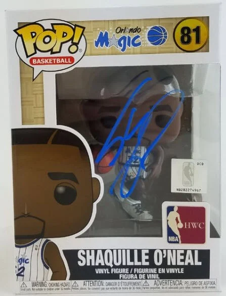Shaquille O’Neal Autographed Signed Orlando Magic Funko Pop Vinyl Figurine JSA