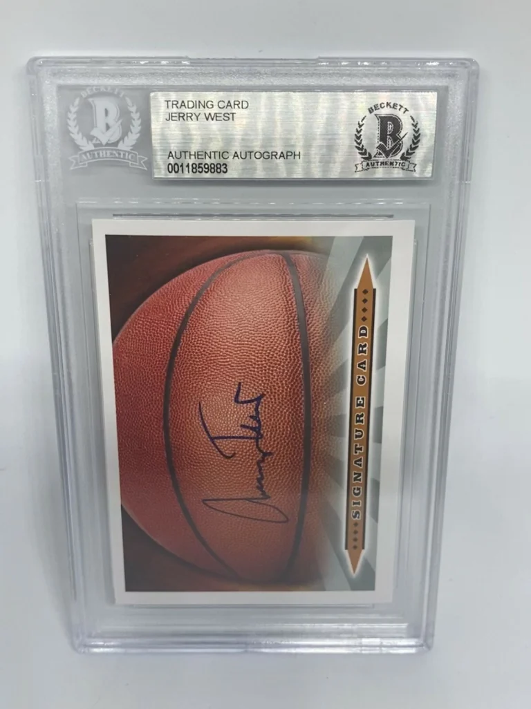 Jerry West Signed Autographed HOF Trading Card Beckett COA