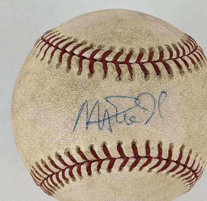 Magic Johnson Autographed Signed 2008 Game Used OML Baseball JSA, MLB & Steiner
