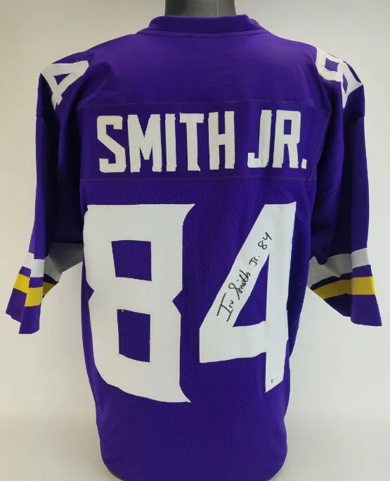 Irv Smith Jr. Signed Autographed Minnesota Vikings Custom Jersey (Beckett)