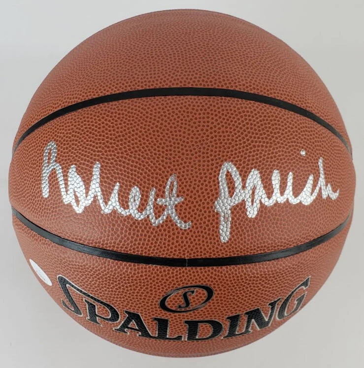 Robert Parish Autographed Signed Spalding Indoor/Outdoor Basketball (JSA)