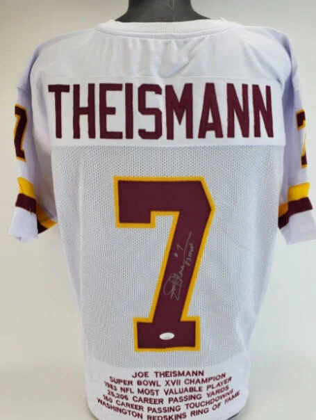 Joe Theismann “83 MVP” Autographed Signed Washington Redskins Custom Jersey JSA