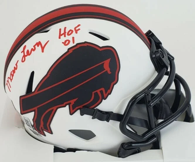 Marv Levy Autographed Buffalo Bills Lunar Eclipse Alternate Speed Mini Helmet