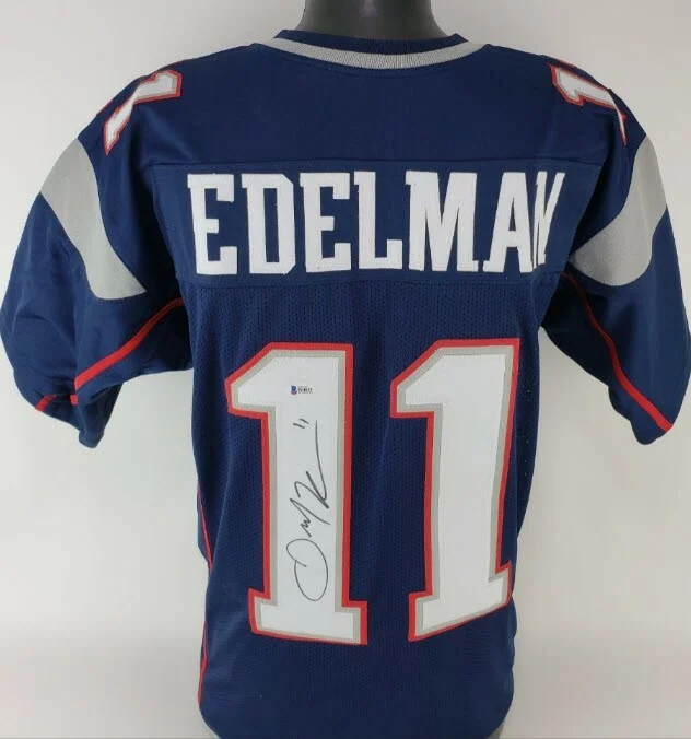 Julian Edelman Autographed Signed New England Patriots Custom Jersey Beckett