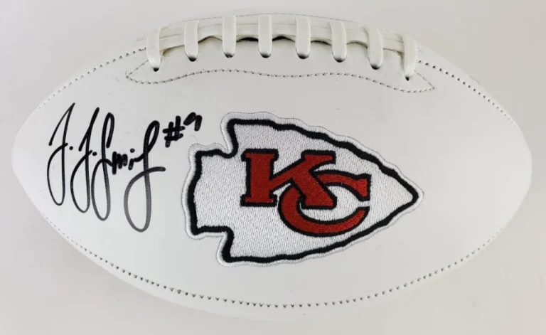 JuJu Smith-Schuster Autographed Signed Kansas City Chiefs Logo Football Beckett