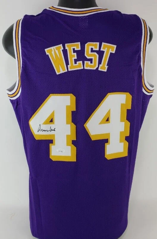 Jerry West Signed Autographed Los Angeles Lakers Custom Jersey (JSA Witness COA) (Photo 1 of 5)