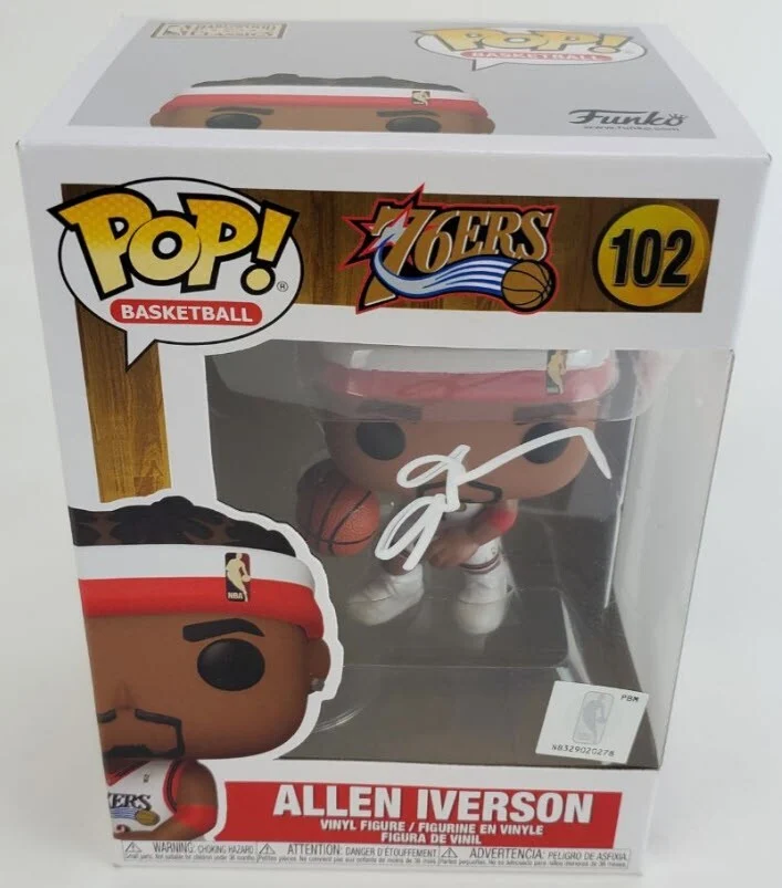 Allen Iverson Autographed Philadelphia 76ers Funko Pop Vinyl Figurine (PSA/DNA)