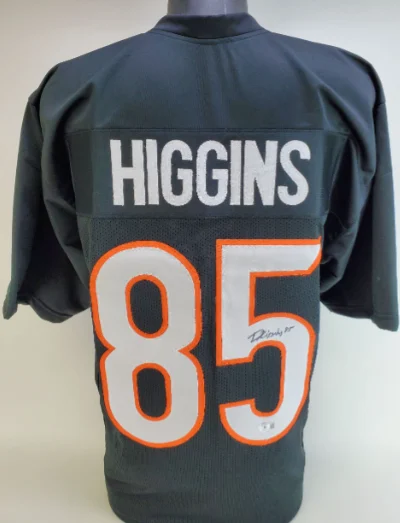 Tee Higgins Signed Autographed Cincinnati Bengals Custom Jersey (Beckett)