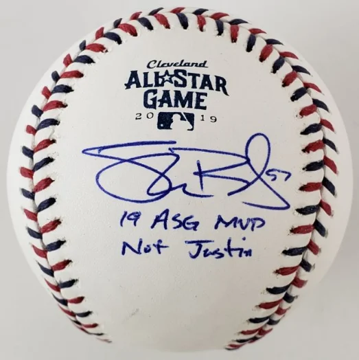 Shane Bieber Signed Autographed Official 2019 MLB All-Star Baseball JSA & USA SM (Photo 1 of 5)
