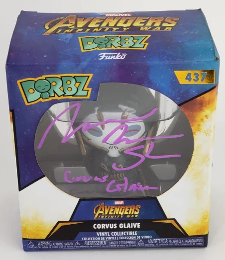 Michael James Shaw Signed Avengers: Infinity War ‘Corvus Glaive’ Dorbz Funko Pop