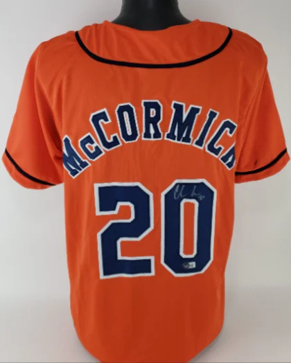 Chas McCormick Signed Autographed Houston Astros Custom Jersey (Beckett)