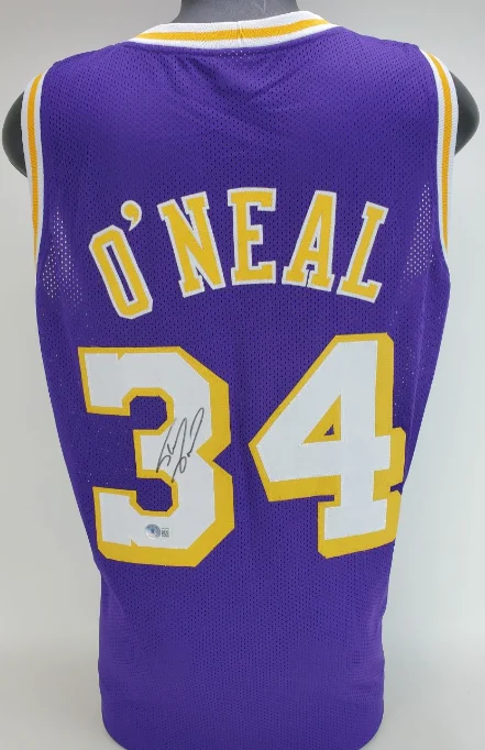 Shaquille O’Neal Signed Autographed Los Angeles Lakers Custom Jersey (Beckett)