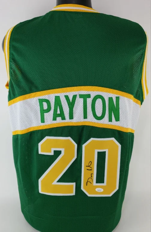 Gary Payton Signed/Autographed Seattle Supersonics Custom Jersey (JSA)