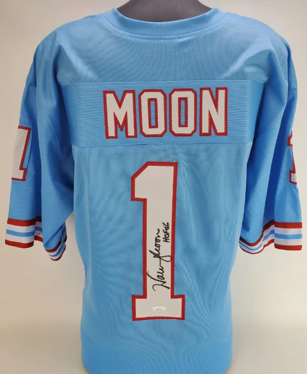 Warren Moon "HOF 06" Signed/Autographed Houston Oilers Custom Jersey (JSA) (Photo 1 of 5)
