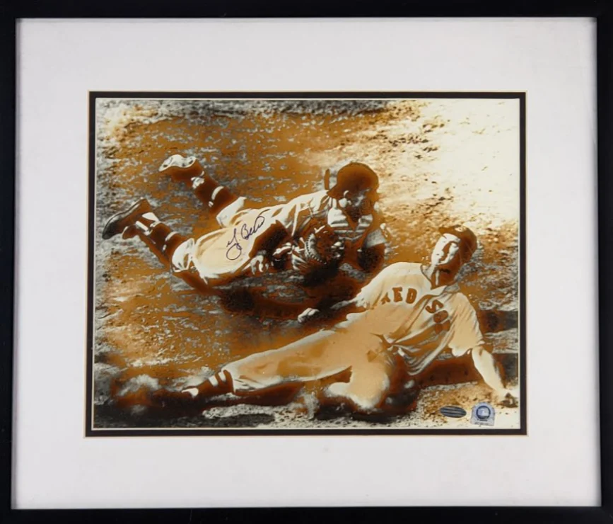 Yogi Berra Signed/Autographed New York Yankees 17×20 Framed Display (Steiner)