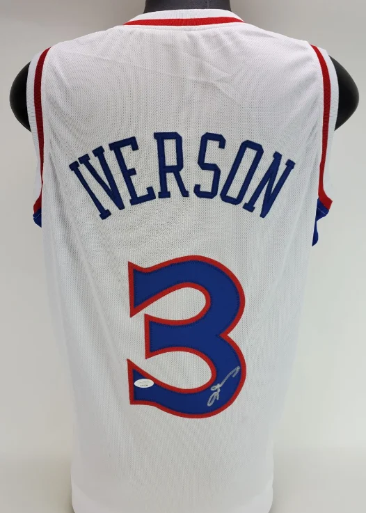Allen Iverson Signed Philadelphia 76ers Custom ‘The Answer’ Jersey JSA