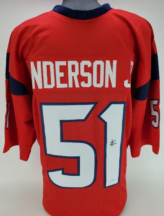 Will Anderson Jr. Signed/Autographed Houston Texans Custom Jersey (PSA)