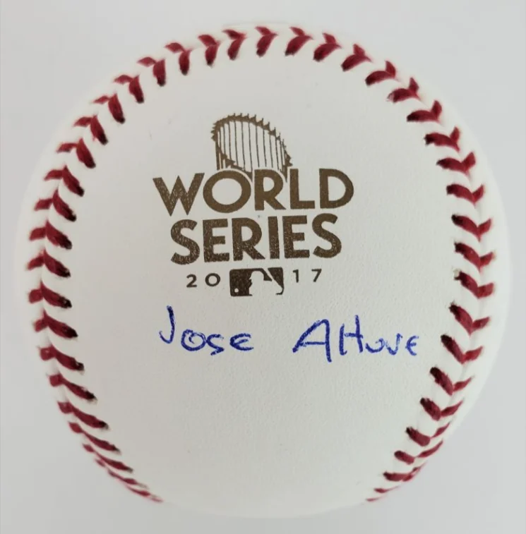 Jose Altuve Signed Official 2017 World Series Baseball (JSA Witness & USA SM)