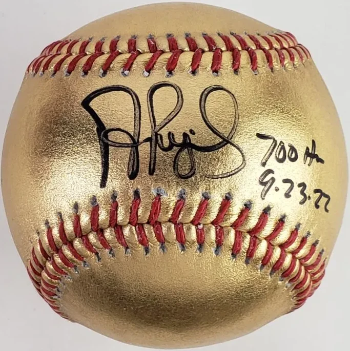 Albert Pujols “700 HR 9-23-22” Signed/Autographed OML Gold Baseball Beckett (Photo 1 of 5)
