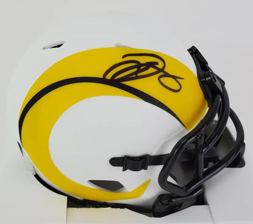 Odell Beckham Jr. Signed Los Angeles Rams Lunar Eclipse Alt Speed Mini Helmet (Photo 1 of 5)