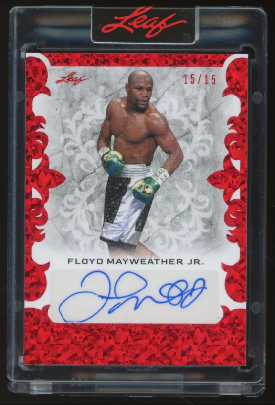 Floyd Mayweather Jr. 2023 Leaf Superlative Signatures Autograph Card – #15/15!