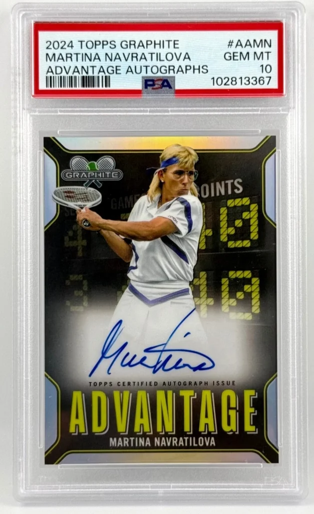 2024 Topps Graphite Martina Narvatilova Auto/Signed Card Gem Mint 10 PSA POP 1