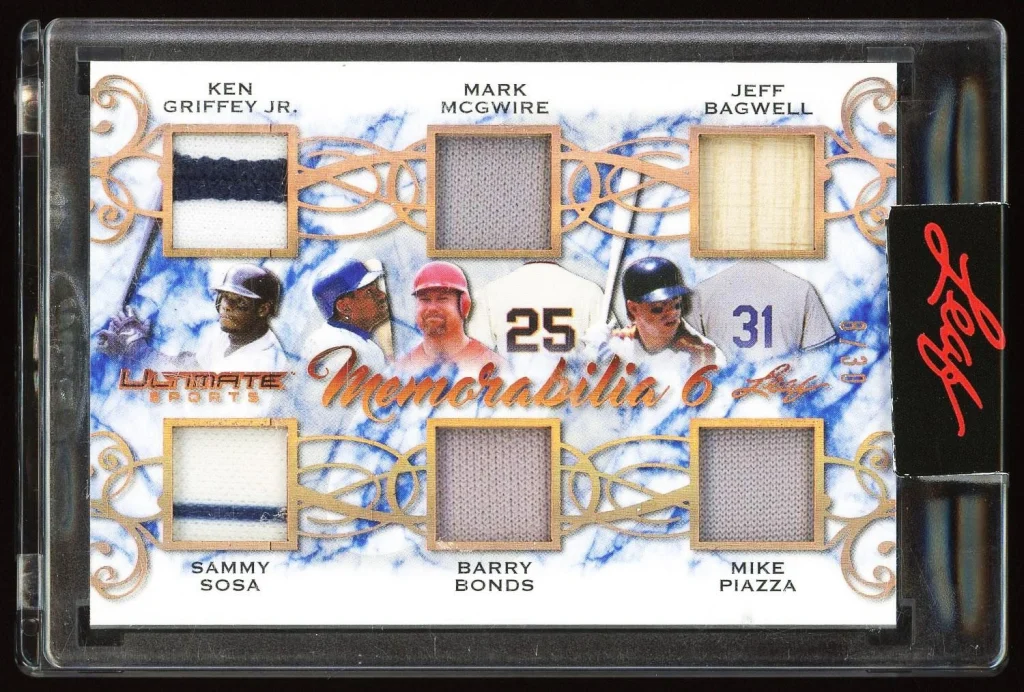 Ken Griffey Jr., Mark McGwire, Barry Bonds, and More 2021 Game Used Patch Card