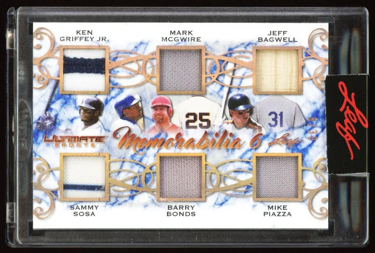 Ken Griffey Jr., Mark McGwire, Barry Bonds, and More 2021 Game Used Patch Card