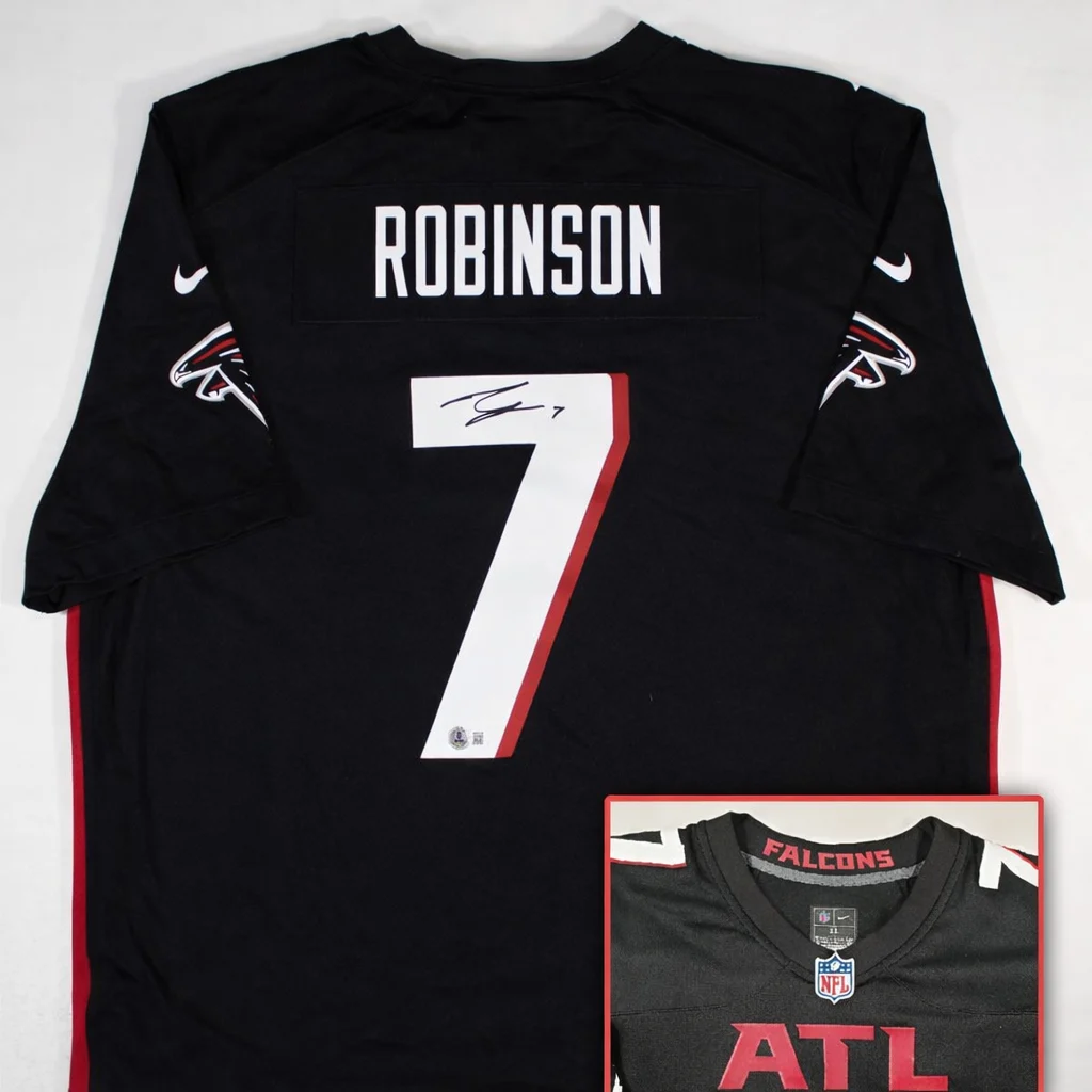 Bijan Robinson Autographed/Signed Atlanta Falcons Nike Game Jersey Beckett (Photo 1 of 5)