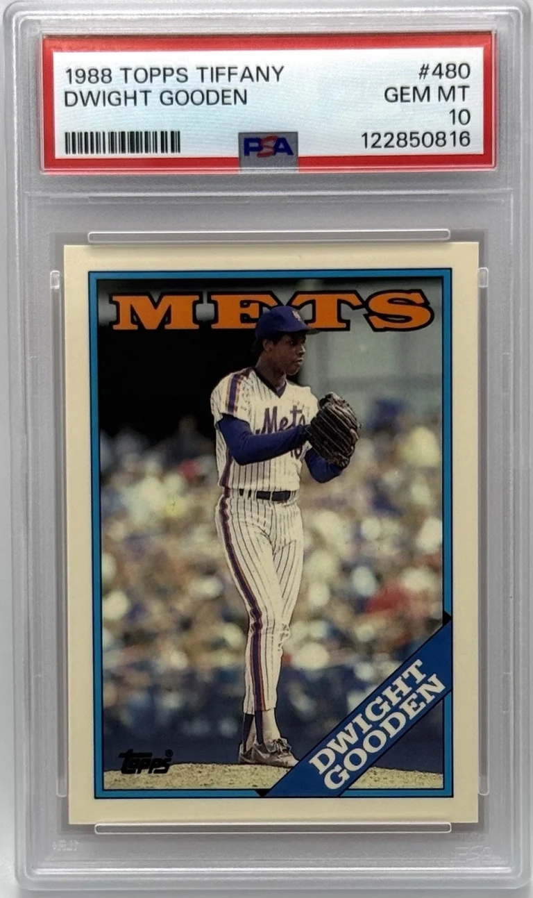 1988 Dwight Gooden Topps Tiffany Baseball Card #480 New York Mets PSA Gem Mt 10