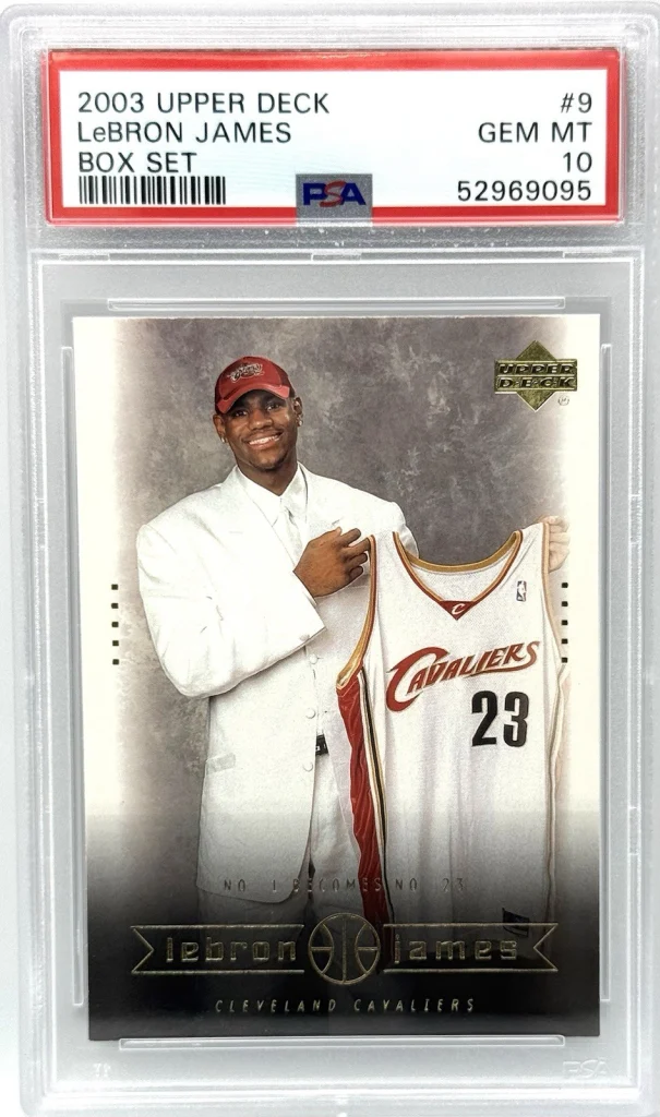2003 Upper Deck Box Set LeBron James RC #9 Cleveland Cavaliers PSA 10 GEM MINT
