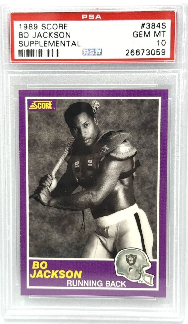 1989 Score Supplemental Bo Jackson #384S Raiders PSA 10 GEM MINT