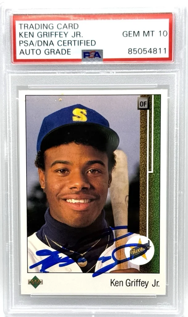 1989 Upper Deck Ken Griffey Jr Mariners PSA/DNA Auto/Signed Grade RC GEM MT 10 (Photo 1 of 2)