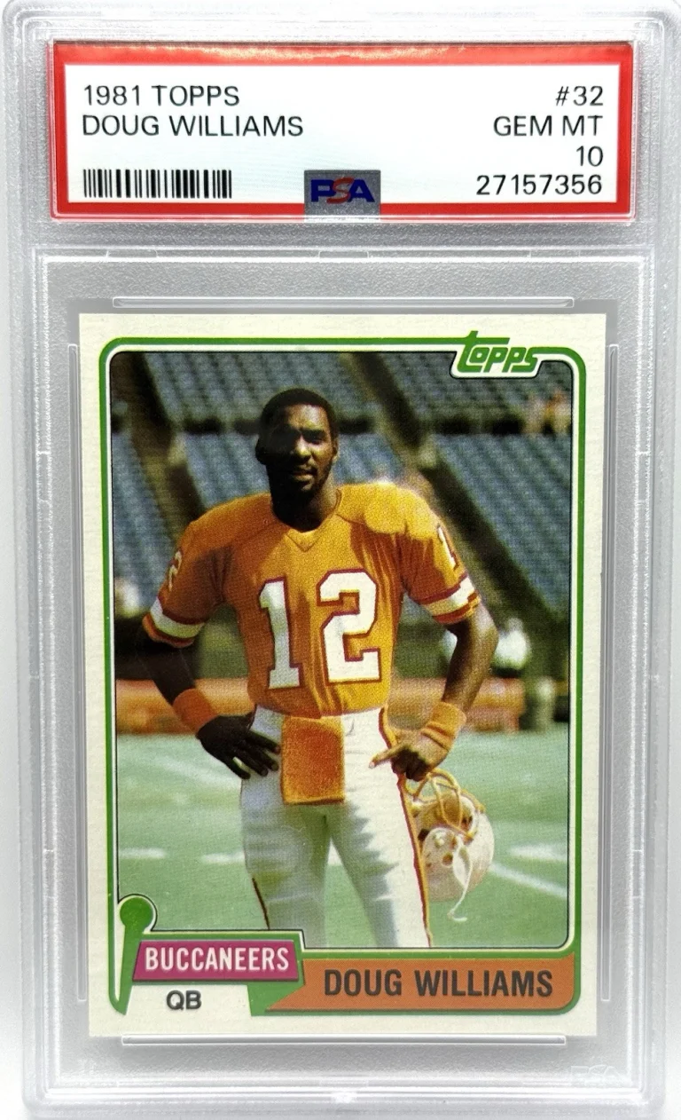 1981 Topps Doug Williams #32 Buccaneers PSA 10 GEM MT Rare Low Pop 37
