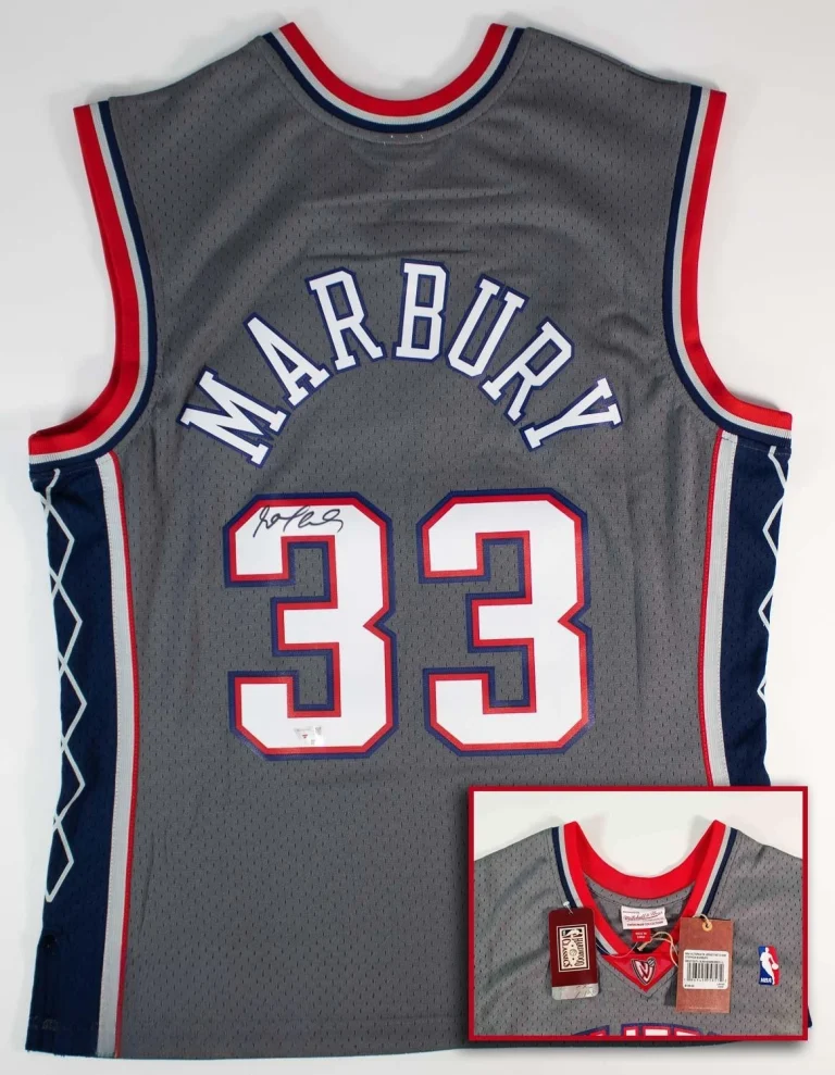 Stephon Marbury Autographed New Jersey Nets 1999-00 Mitchell & Ness Jersey