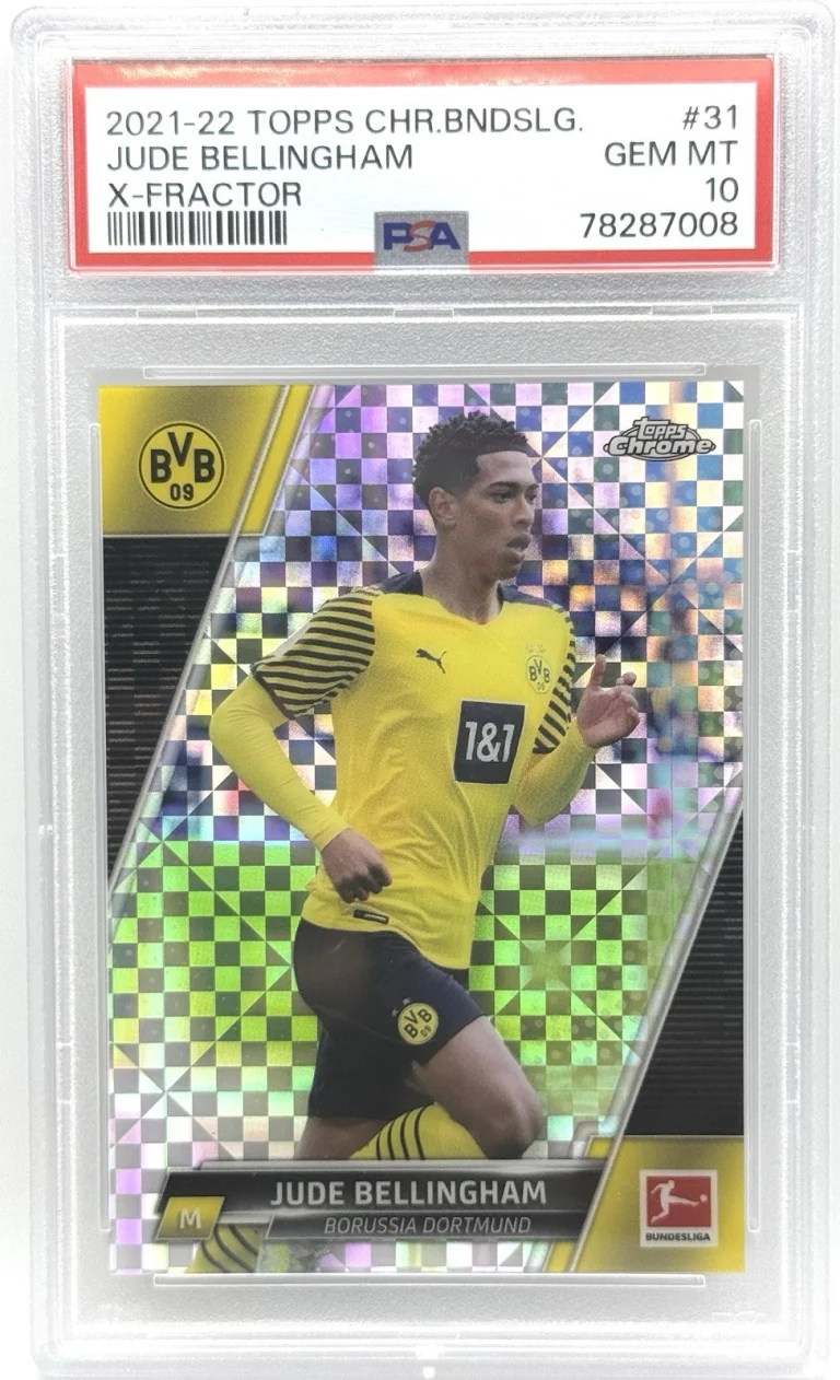 Jude Bellingham 2021-22 Topps Chrome Bundesliga X-Fractor #31 /250 PSA 10