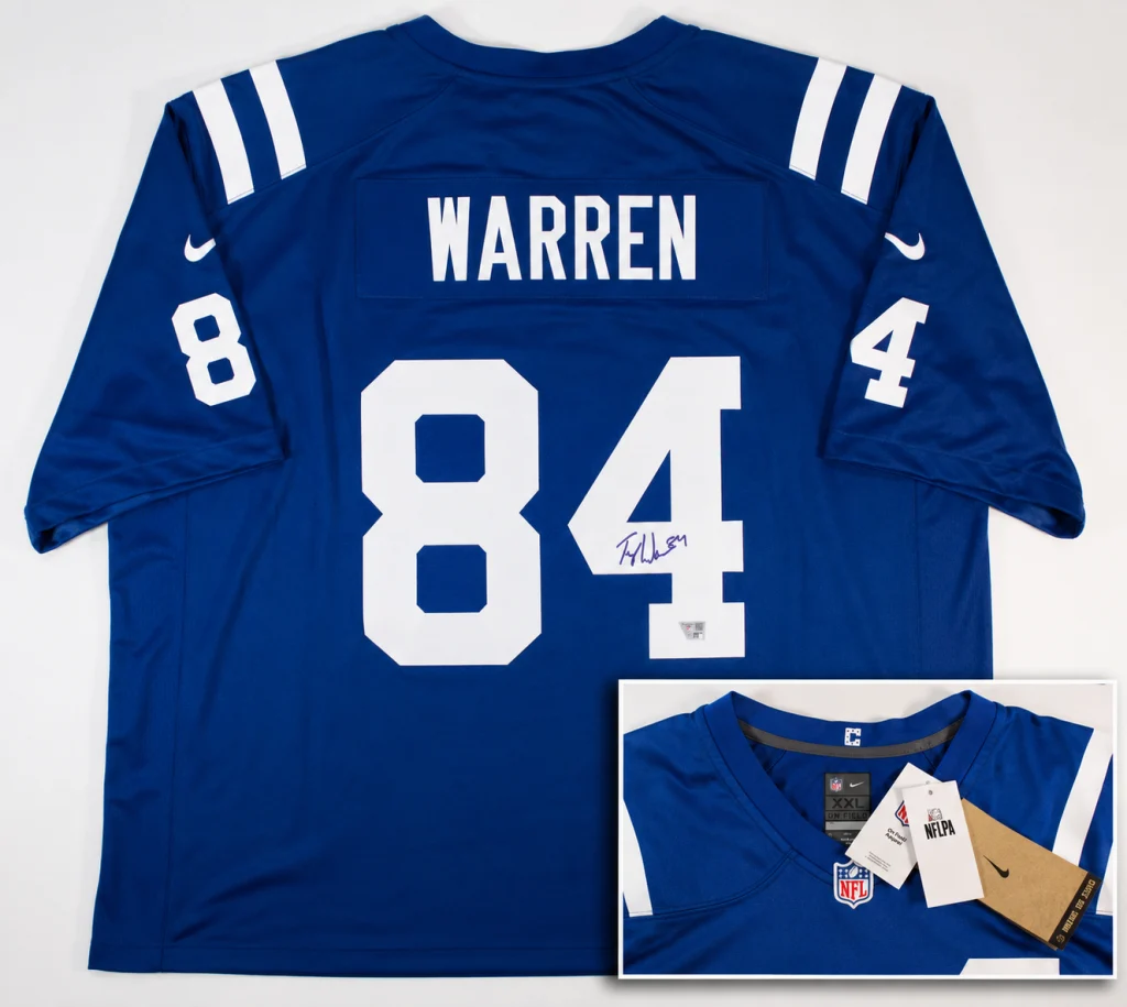 Tyler Warren Autographed/Signed Indianapolis Colts Nike NFL Game Jersey (Photo 1 of 5)