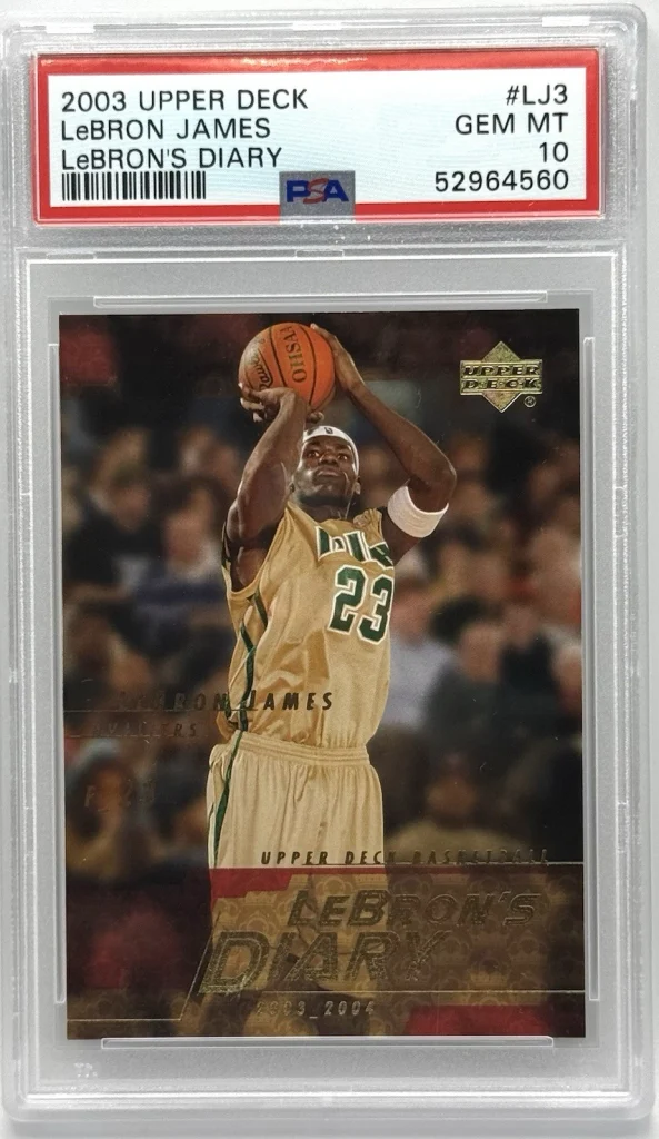 LeBron James 2003-04 Upper Deck LeBron’s Diary RC #LJ3 PSA 10 GEM MT