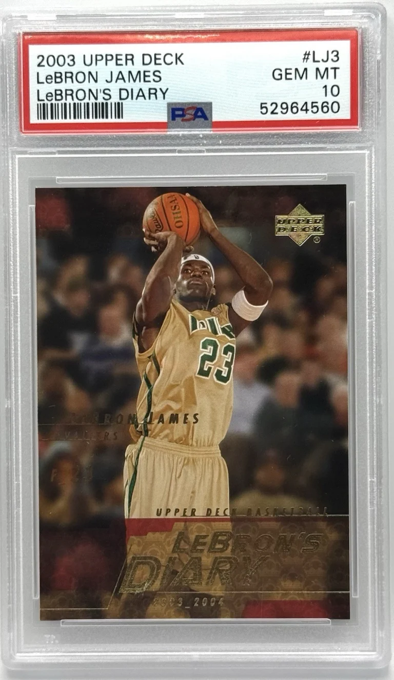 LeBron James 2003-04 Upper Deck LeBron’s Diary RC #LJ3 PSA 10 GEM MT