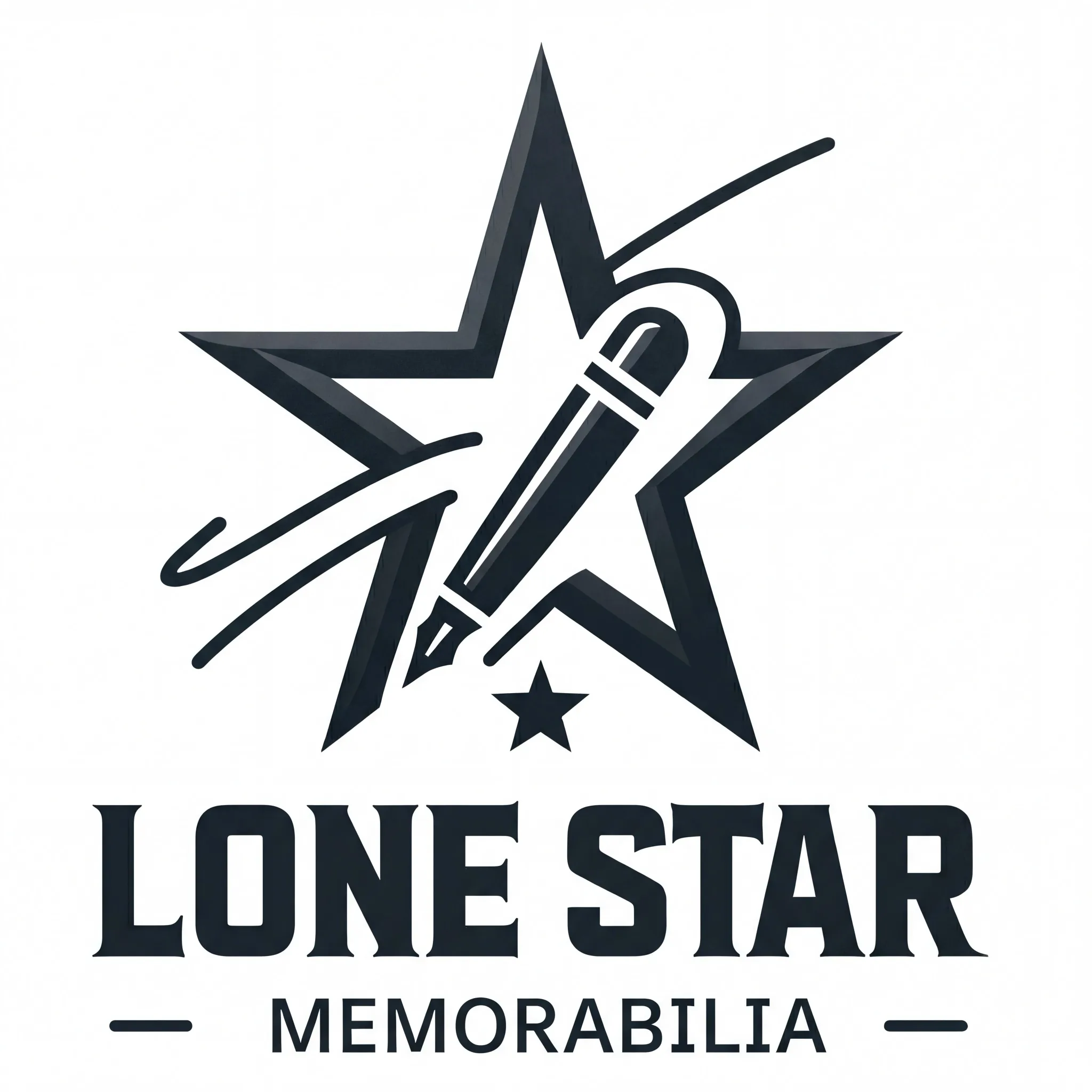 Lone Star Memorabilia star and pen logo