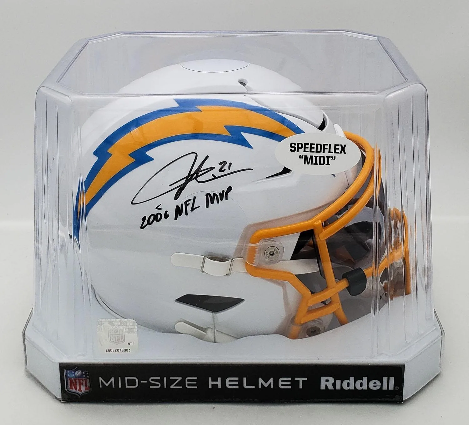 Ladainian Tomlinson Signed/Autographed LA Chargers Speedflex Mid Size Helmet